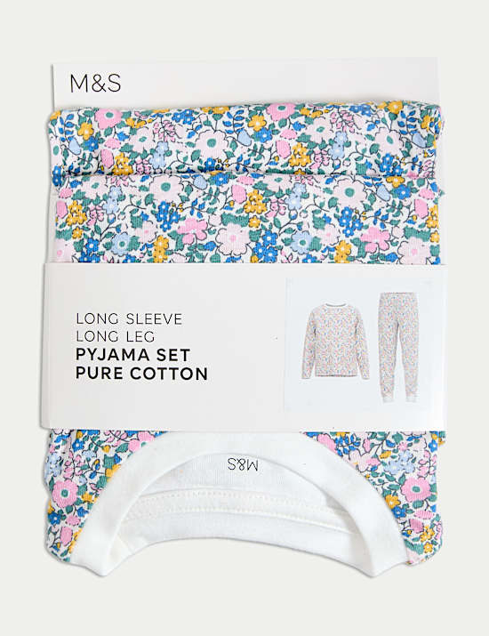 Květované pyžamo z čisté bavlny (1–16 let)