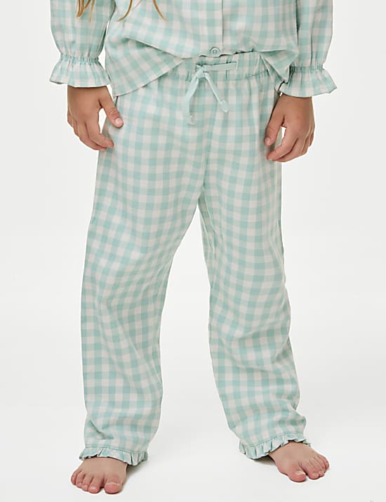 Pure Cotton Checked Pyjamas (1-8 Yrs)