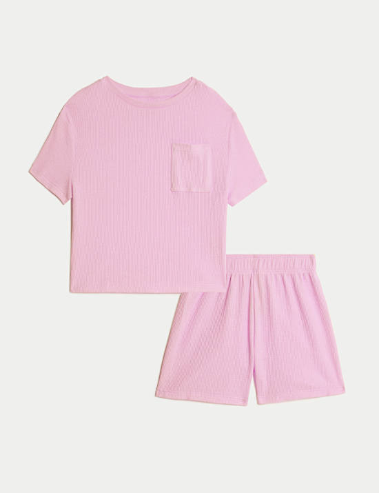 Cotton Blend Waffle Pyjamas (12 Mths-16 Yrs)