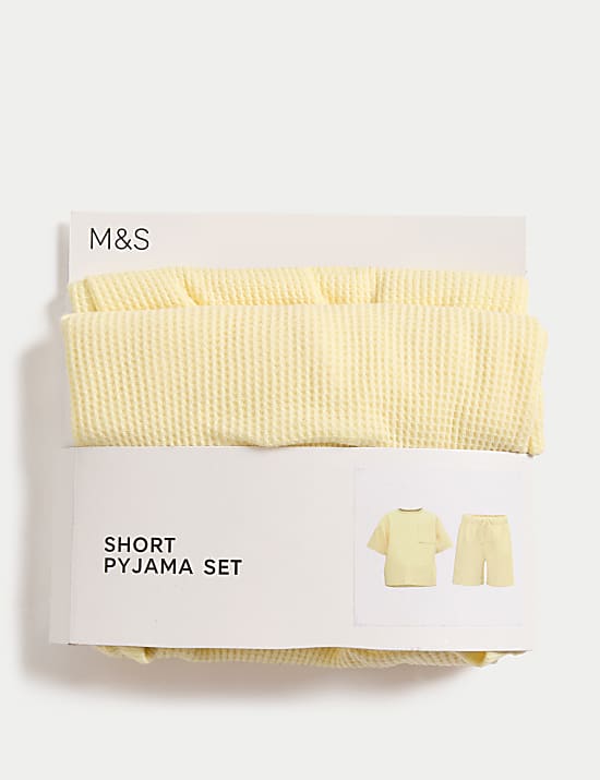 Cotton Blend Waffle Pyjamas (12 Mths-16 Yrs)