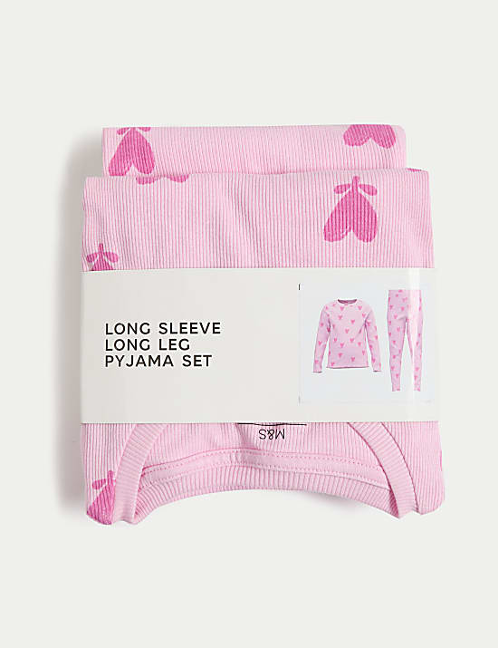 Cotton Rich Hearts Pyjamas (1-8 Yrs)