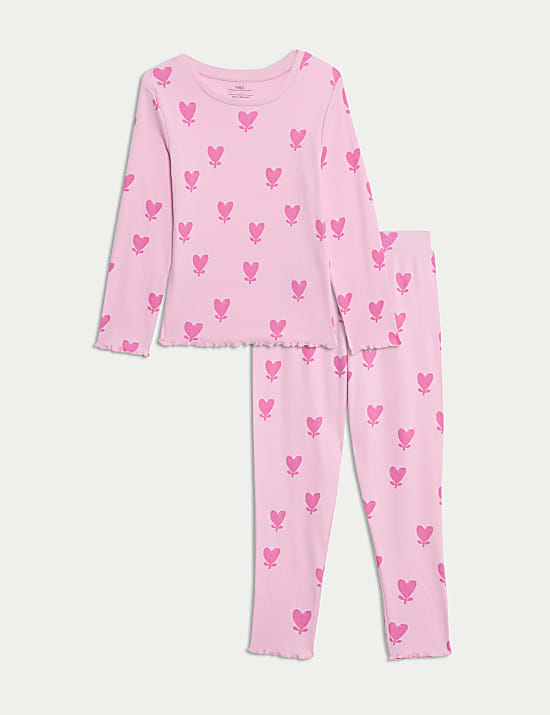 Cotton Rich Hearts Pyjamas (1-8 Yrs)