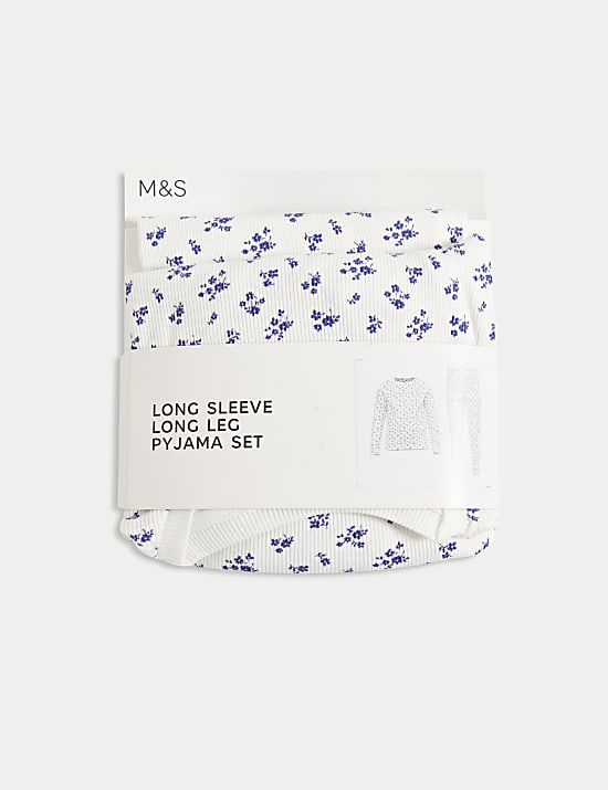 Cotton Rich Floral Pyjamas (1-8 Yrs)