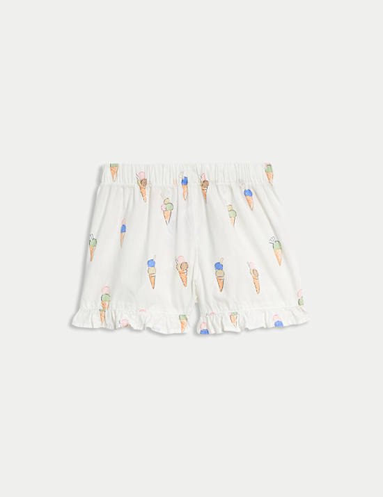 Pure Cotton Ice Cream Print Pyjamas (1-8 Yrs)