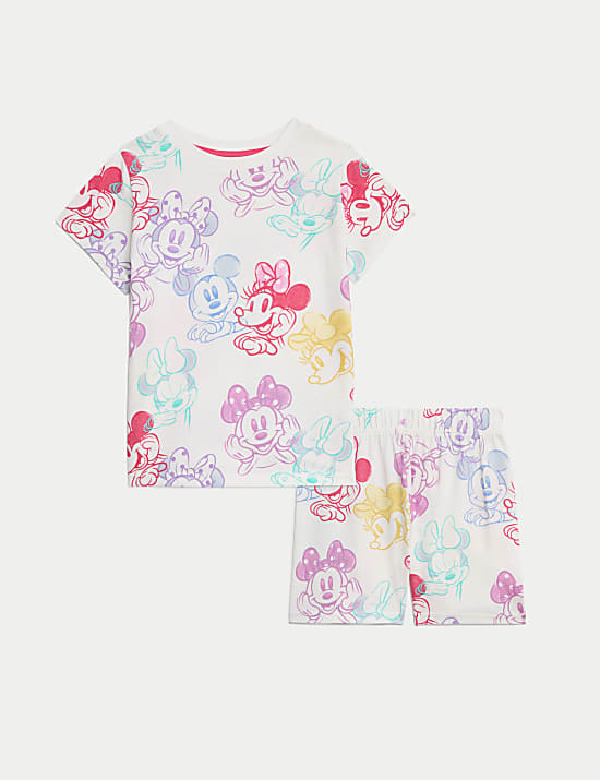 Pure Cotton Mickey™ and Minnie™ Pyjamas (1-7 Yrs)