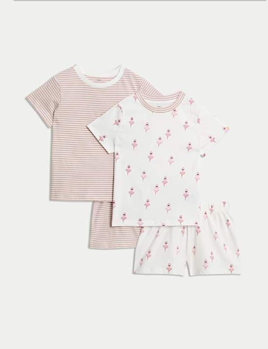 2pk Pure Cotton Patterned Pyjama Sets (9 Mths - 8 Yrs)