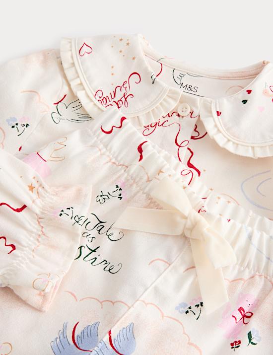 Pure Cotton Fairytale Print Pyjamas (0-8 Yrs)