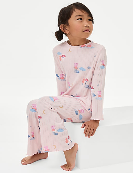 Peppa Pig™ Cosy Rib Pyjamas (1-7 Yrs)