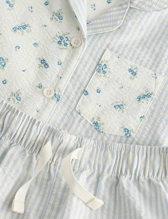 Pijama infantil con solapa y dise&ntilde;o de retorcido de florecillas (1-8 a&ntilde;os)