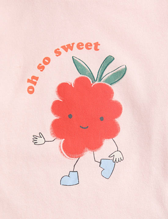 2 Pack Pure Cotton Fruit Graphic Pyjama Sets (1-8 Yrs)