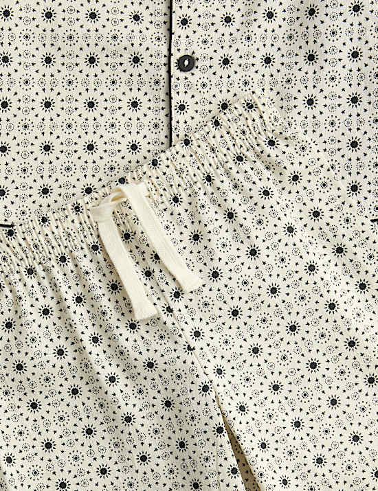 Pure Cotton Sateen Revere Eid Pyjamas