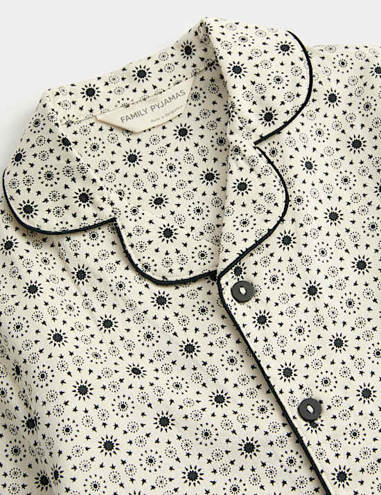 Pure Cotton Sateen Revere Eid Pyjamas