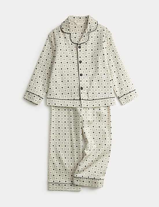 Pure Cotton Sateen Revere Eid Pyjamas
