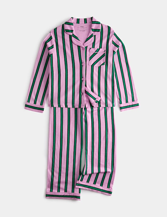 Pure Cotton Striped Pyjamas (1-8 Yrs)
