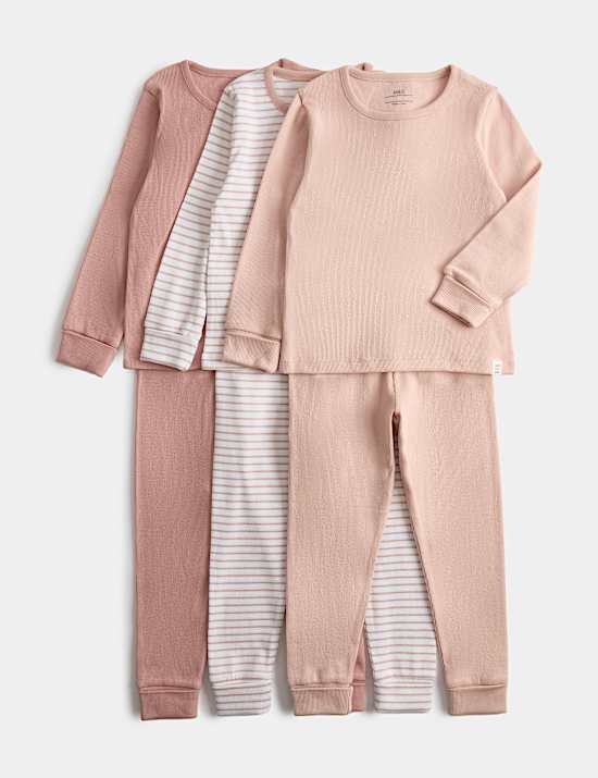 3pk Cotton Rich Patterned Pyjamas