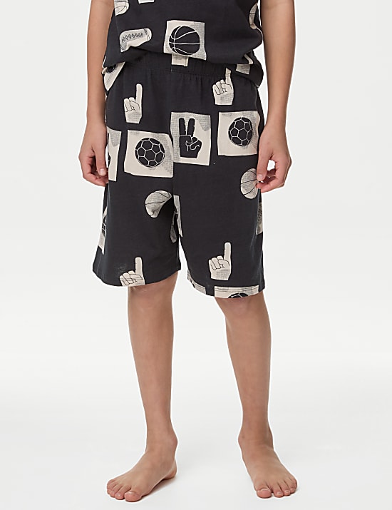 Pure Cotton Sports Pyjamas (7-14 Yrs)