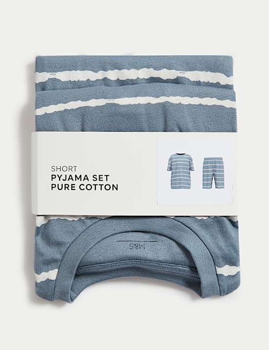 Pure Cotton Striped Pyjamas (1-16 Yrs)