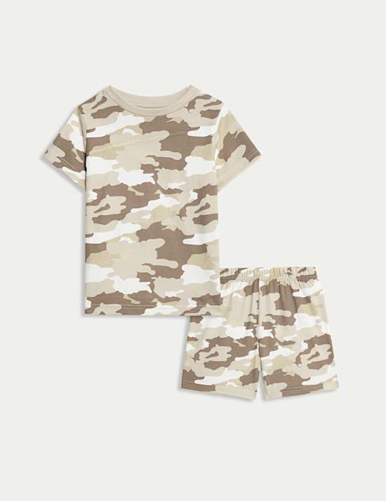 Pure Cotton Camouflage Pyjamas (1-16 Yrs)