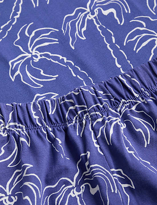 Kids' Palm Tree Graphic Short Pyjamas (1-16 Yrs)