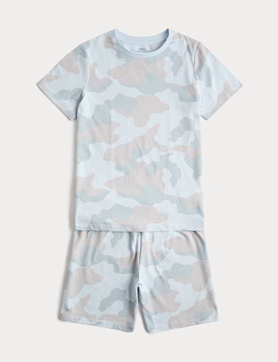 Kids' Camouflage Patterned Short Pyjamas (1-16 Yrs)