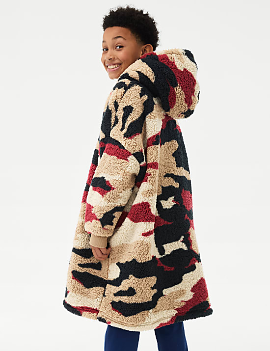 Camouflage Borg Oversized Hoodie (3-16 Yrs)