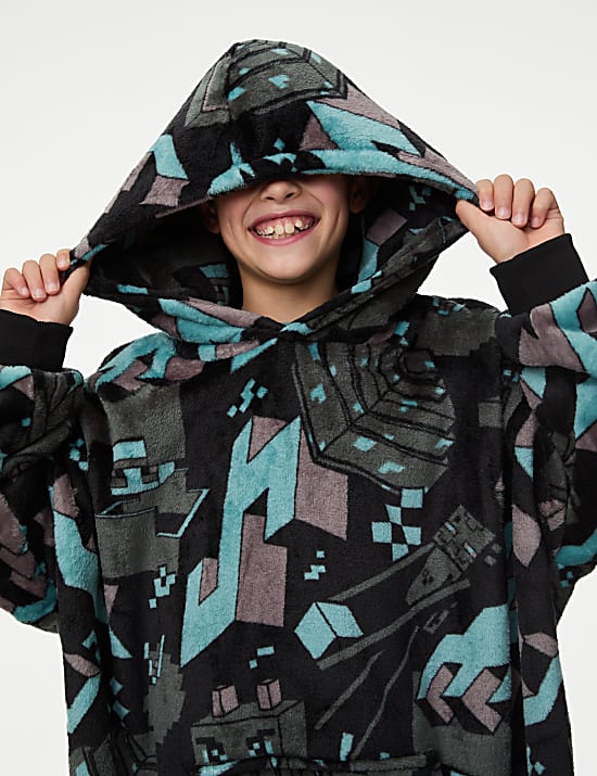 Extra großer Hoodie mit Minecraft™-Motiv (7–16 J.)