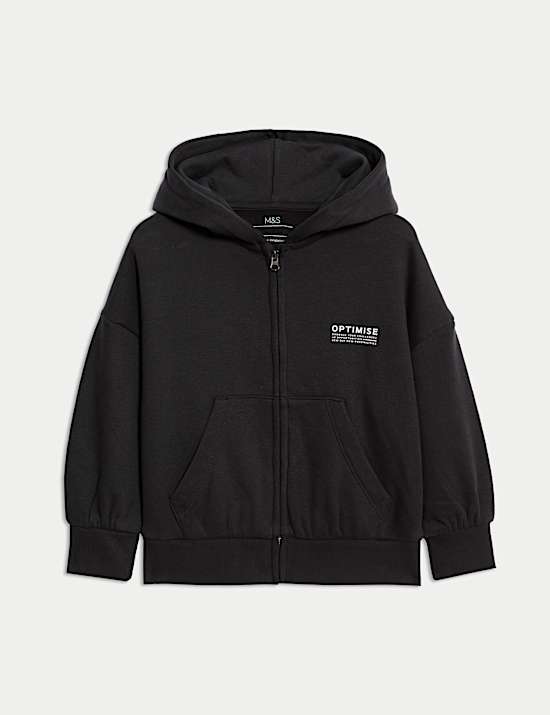 Cotton Rich Zip Hoodie (3-16 Yrs)
