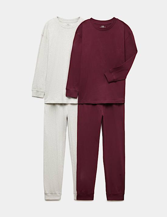 2 Pack Jersey Pyjama Sets (6-16 Yrs)