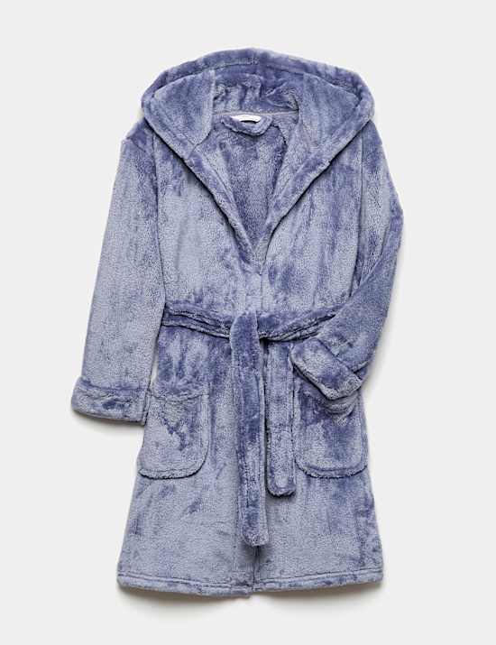 Kids' Fleece Plain Dressing Gown (1-16 Yrs)