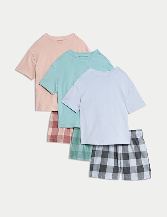 3 pyjama's van zuiver katoen (1-16&nbsp;jaar)