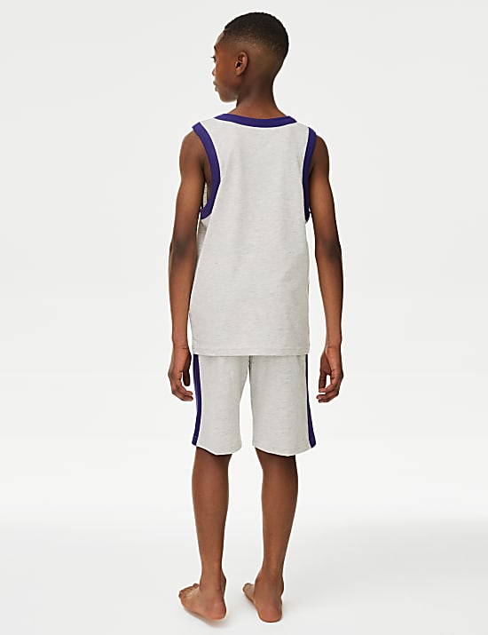 Puur katoenen NBA-pyjama met 'LA Lakers' (6-16 jaar)