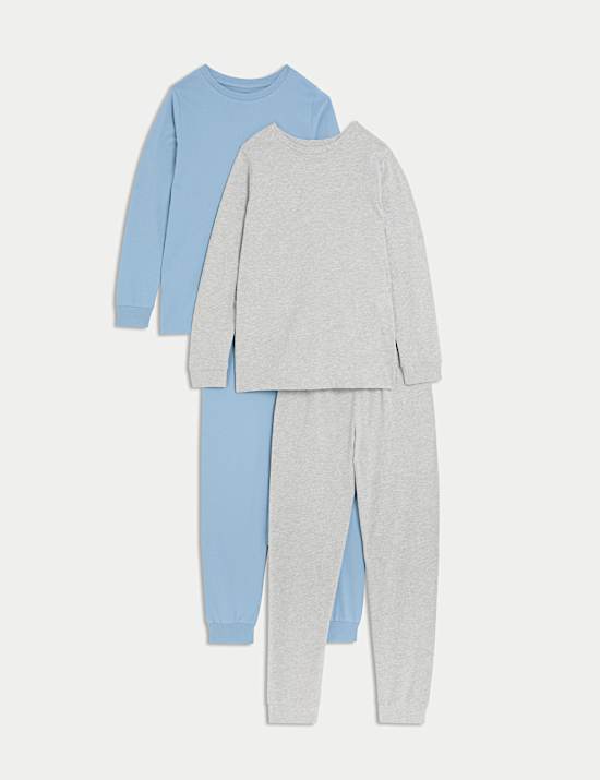 2 pyjama's van zuiver katoen (6-16 jaar)