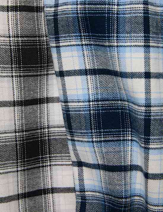 Καρό παντελόνι πιτζάμας από 100% βαμβάκι σε σετ των 2 (6 - 16 ετών)