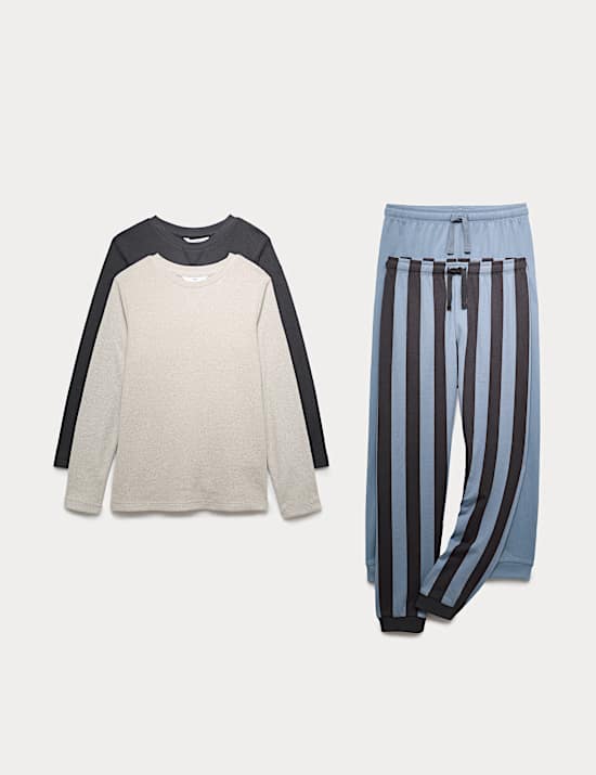 2pk Striped Pyjama Sets (3-16 Yrs)