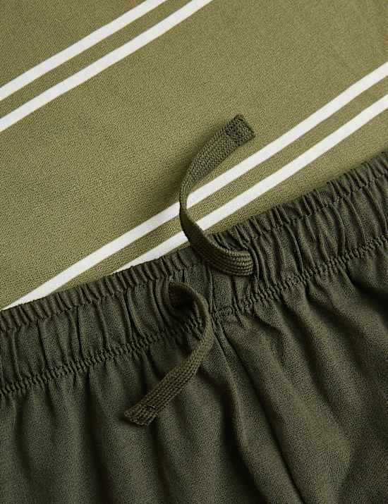 Lot de 2 ensembles pyjamas 100 % coton Nature (du 6 au 16 ans)