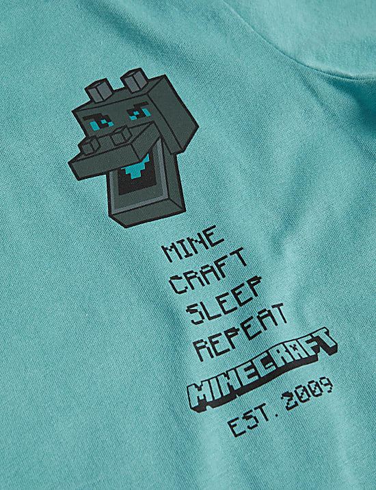 Piżama Minecraft&trade; 100% bawełny (3&ndash;13 lat)