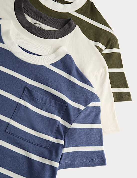 3 Pack Stripe Waffle Shorties Pyjama Sets (3-16 Years)