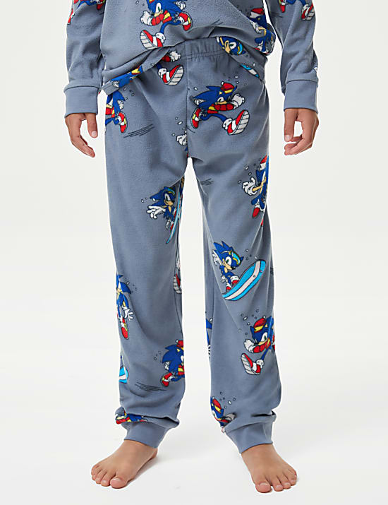 Christmas Fleece Sonic the Hedgehog™ Pyjamas (3-14 Yrs)