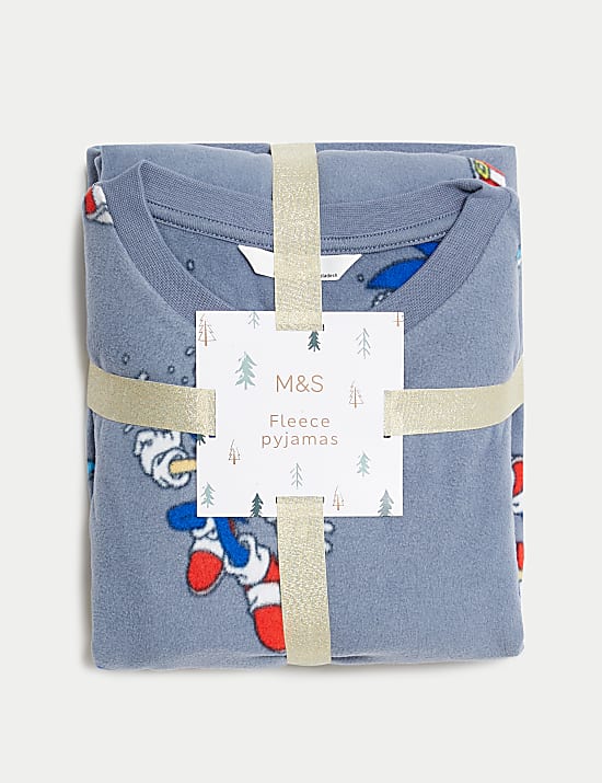 Christmas Fleece Sonic the Hedgehog™ Pyjamas (3-14 Yrs)