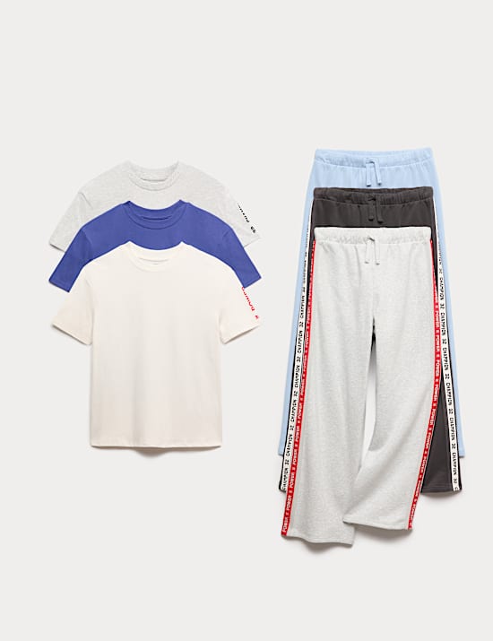 3 Pack Cotton Rich Pyjama Sets (6-16 Yrs)