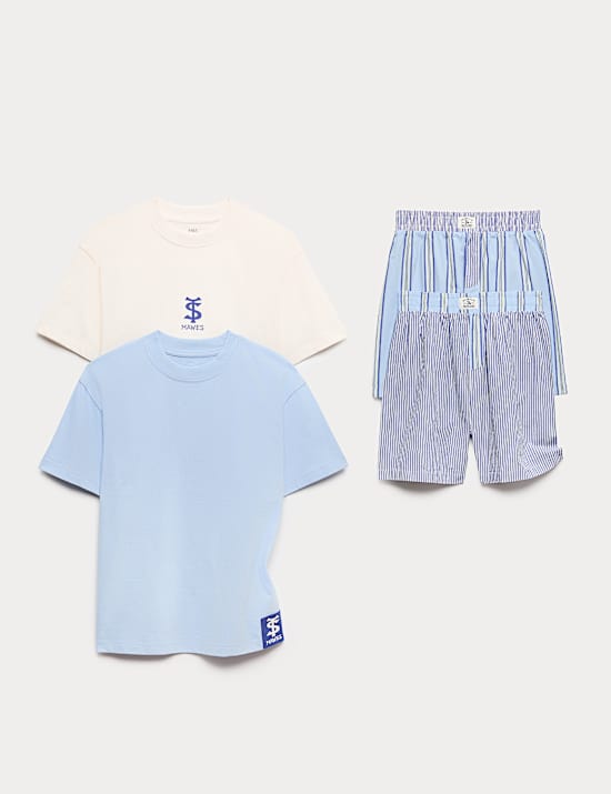 Kids' 2 Pack Striped Pyjama Sets (6-16 Yrs)