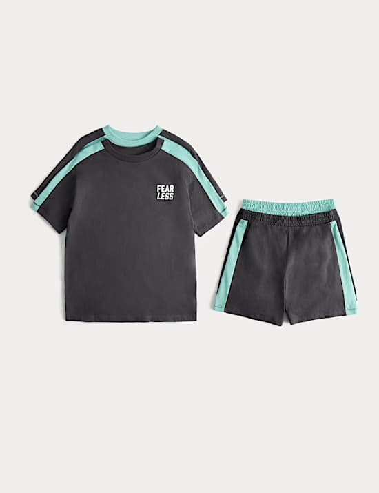 2 Pack Pure Cotton Fear Less Pyjama Sets (6-16 Years)