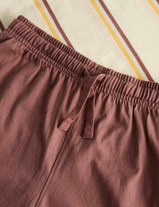 Pyjashort enfant &agrave; rayures (du 6 au 16 ans)