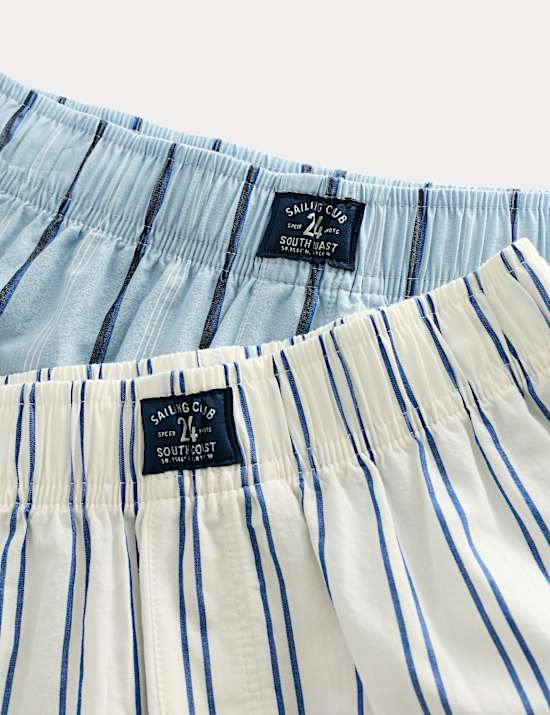 Kids' 2 Pack Pure Cotton Pyjama Shorts (6-16 Yrs)