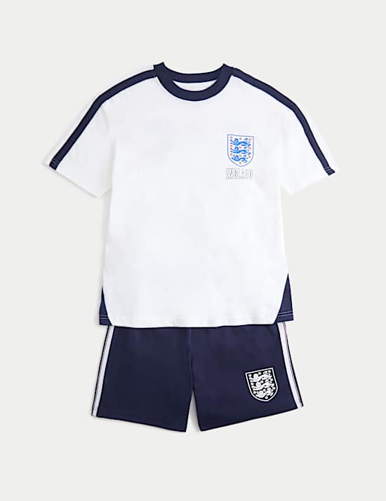 Pure Cotton M&S X ENGLAND Pyjamas (6-16 Yrs)