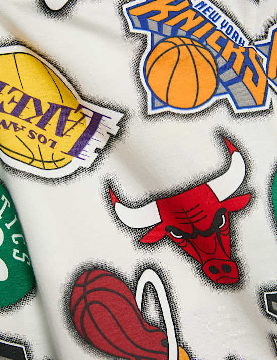 Pure Cotton NBA&trade; Short Pyjamas (3-16 Yrs)