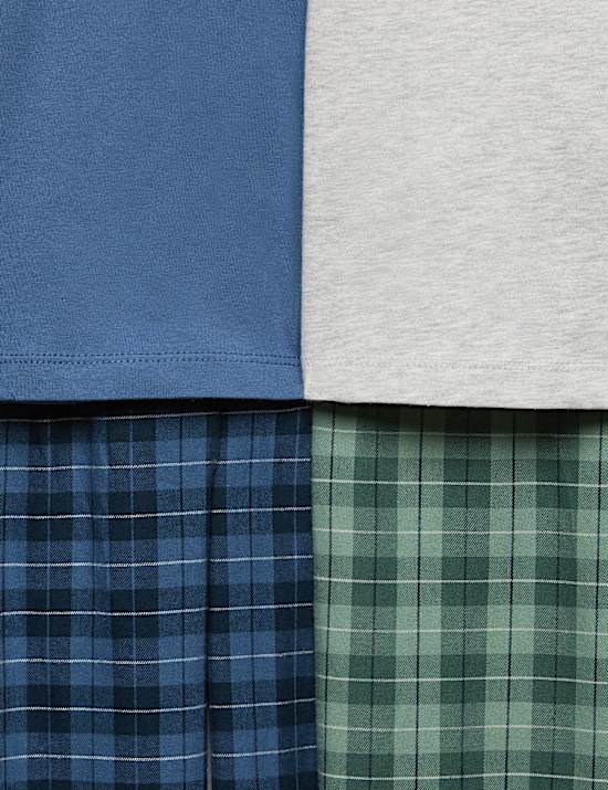 Kids' 2 Pack Checked Woven Pyjama Sets (6-16 Yrs)