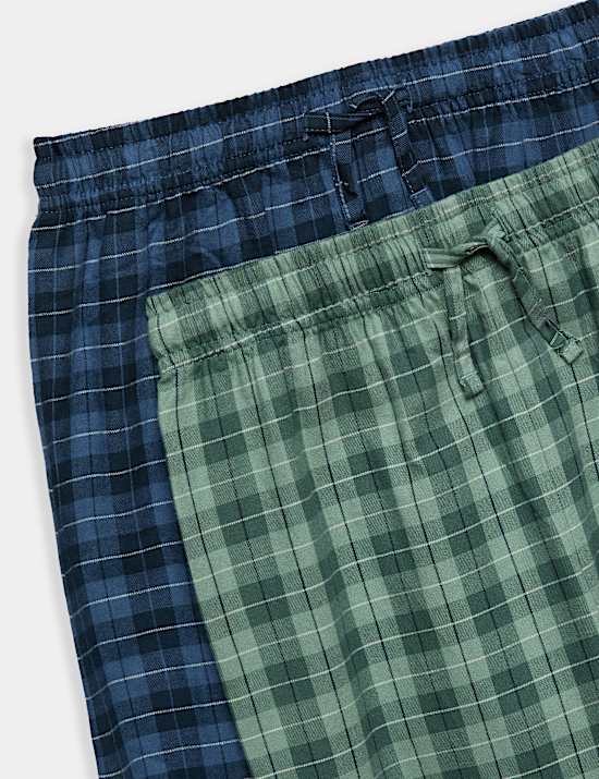 Kids' 2 Pack Checked Woven Pyjama Sets (6-16 Yrs)