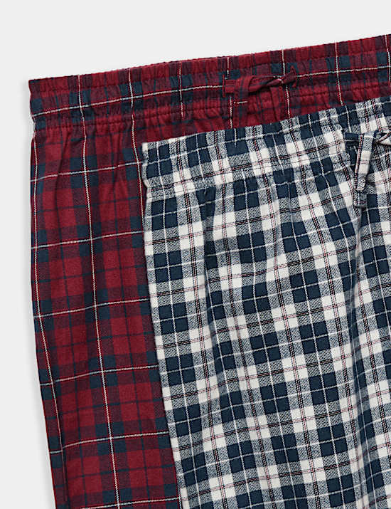 Kids' 2 Pack Checked Woven Pyjama Sets (6-16 Yrs)
