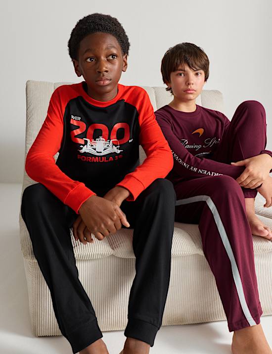 Schlafanzug aus reiner Baumwolle mit F1&trade;-Motiv (6&ndash;16 Jahre)